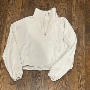 Lululemon Athletica White Half-Zip Sweatshirt